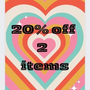 20% off two items